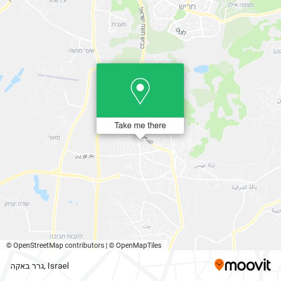 גרר באקה map