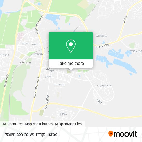 נקודת טעינת רכב חשמל map