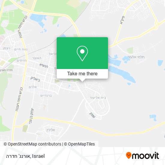 אורנג' חדרה map