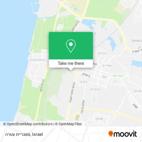 Карта מסגריית עטרה