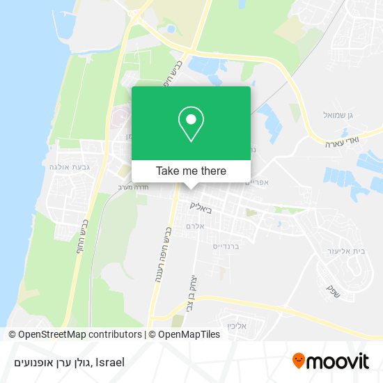 גולן ערן אופנועים map