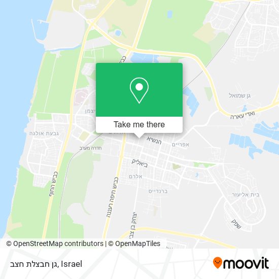 גן חבצלת חצב map