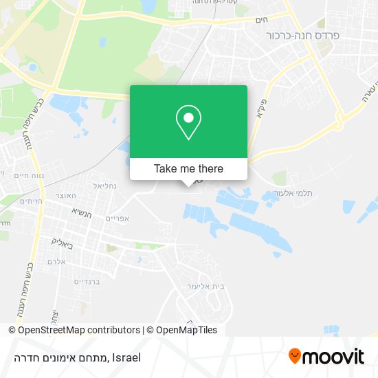 מתחם אימונים חדרה map