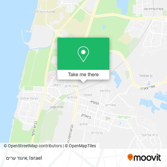 איגוד ערים map