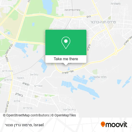 Карта פרמוט גרדן סנטר