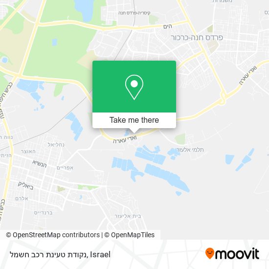 נקודת טעינת רכב חשמל map