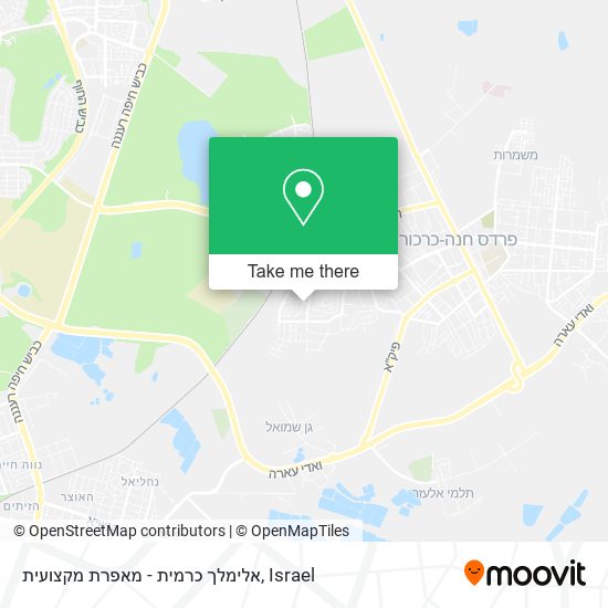 אלימלך כרמית - מאפרת מקצועית map
