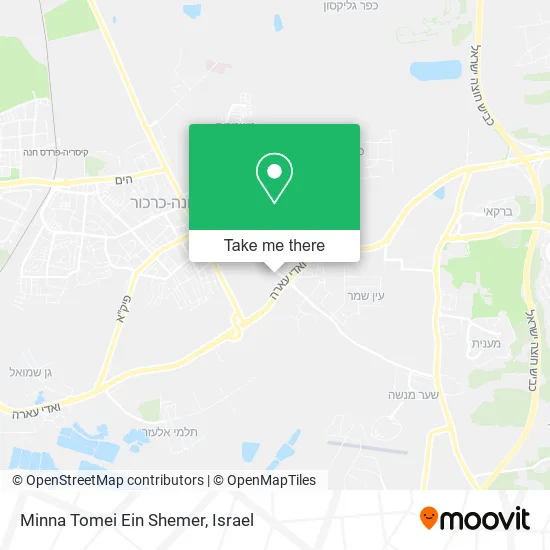 Карта Minna Tomei Ein Shemer