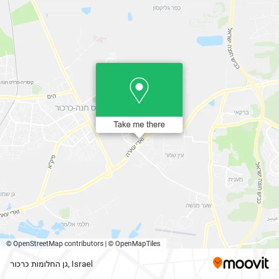 Карта גן החלומות כרכור
