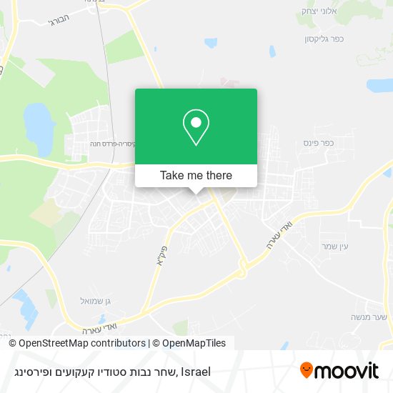 שחר נבות סטודיו קעקועים ופירסינג map