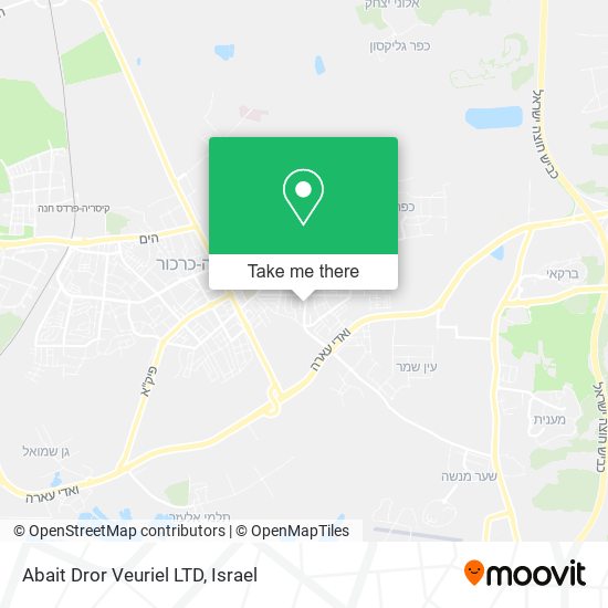 Abait Dror Veuriel LTD map