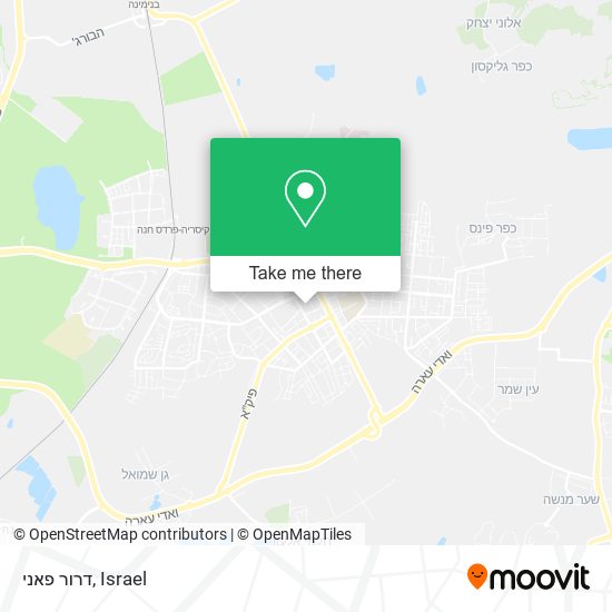 דרור פאני map