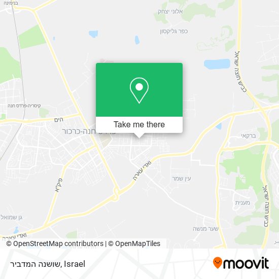 שושנה המדביר map