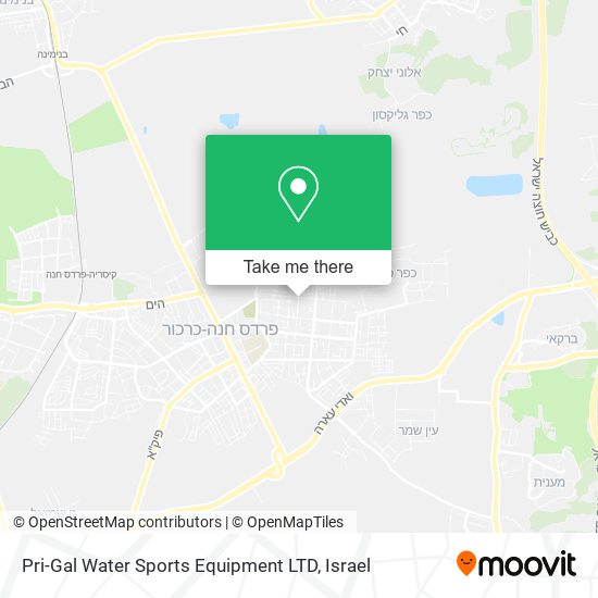 Pri-Gal Water Sports Equipment LTD map