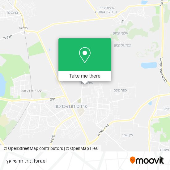 נ.ר. חרשי עץ map