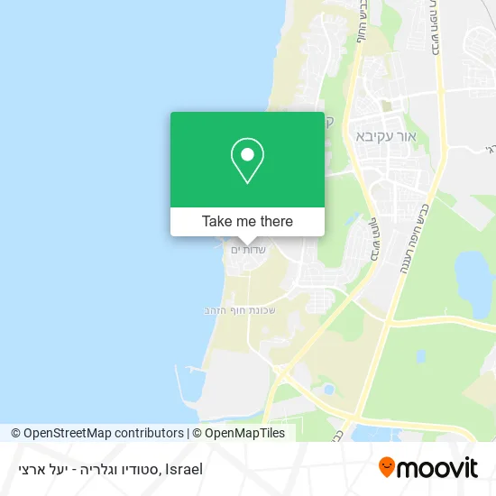 Карта סטודיו וגלריה - יעל ארצי