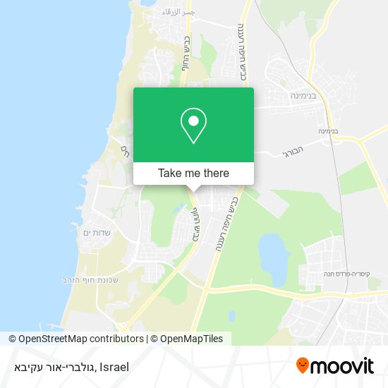 גולברי-אור עקיבא map