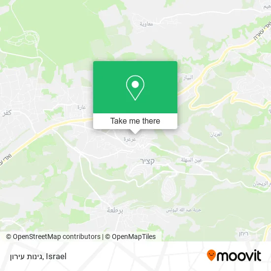 Карта גינות עירון