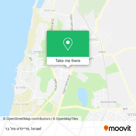 Карта פריינדס פול בר