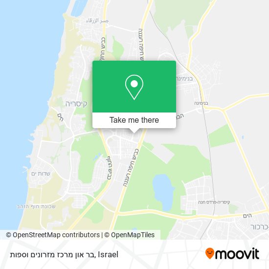 בר און מרכז מזרונים וספות map