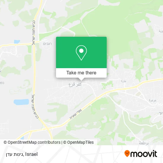 Карта גינות עדן