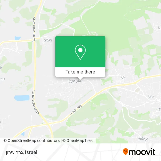 גרר עירון map
