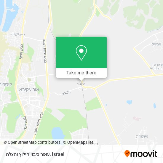 עופר כיבוי חילוץ והצלה map