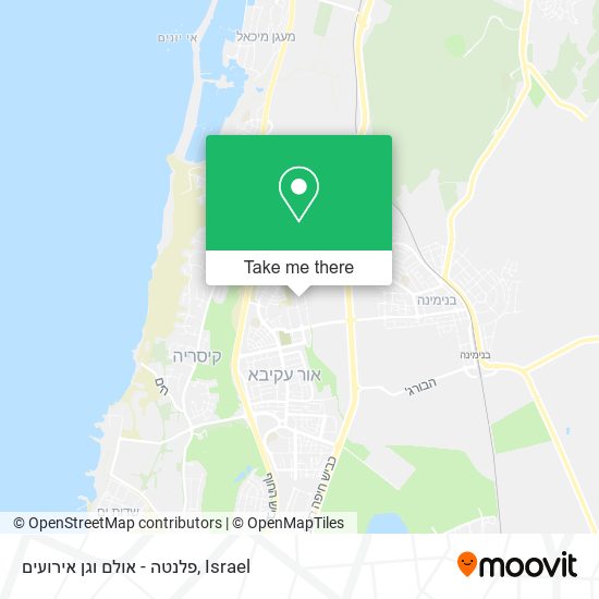 פלנטה - אולם וגן אירועים map