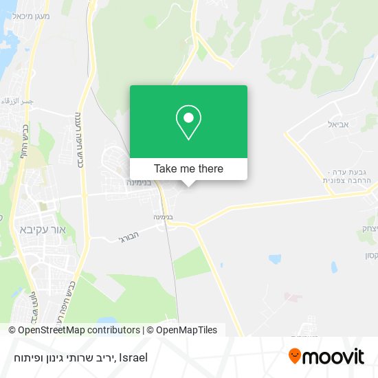 יריב שרותי גינון ופיתוח map
