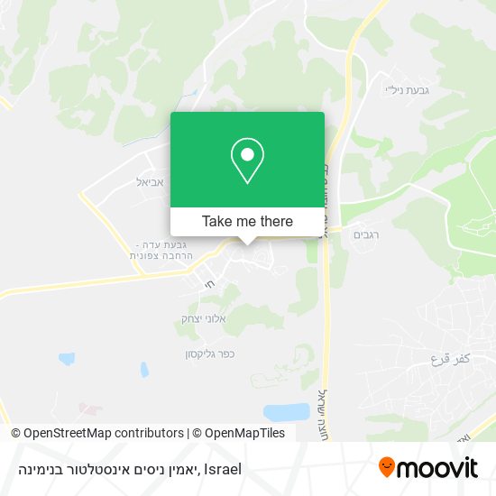 יאמין ניסים אינסטלטור בנימינה map