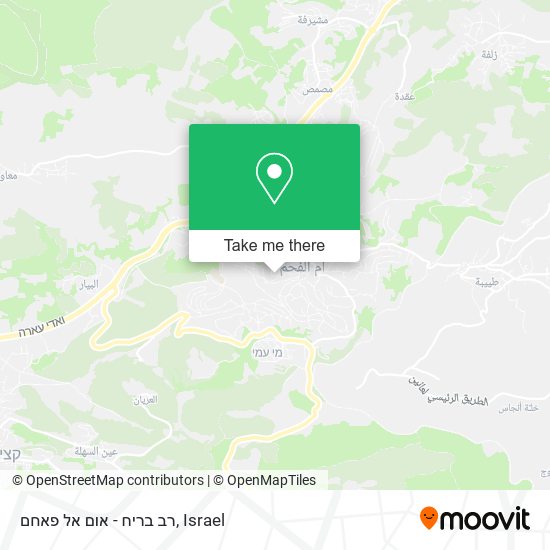 רב בריח - אום אל פאחם map