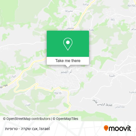 אבו שקרה - טרופיות map