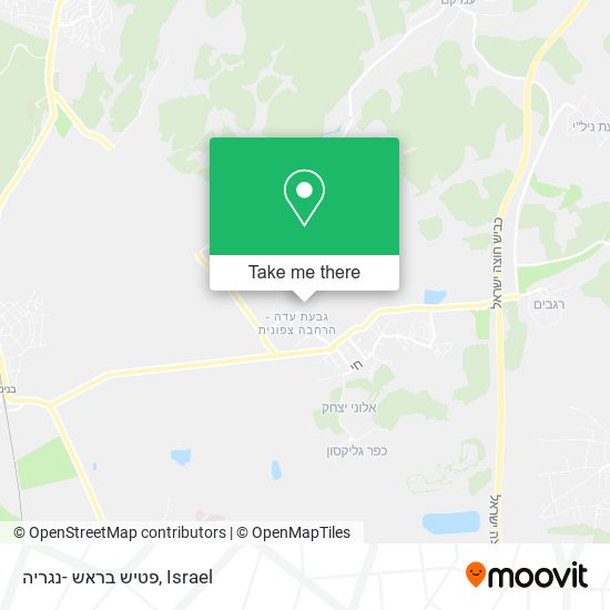 פטיש בראש -נגריה map