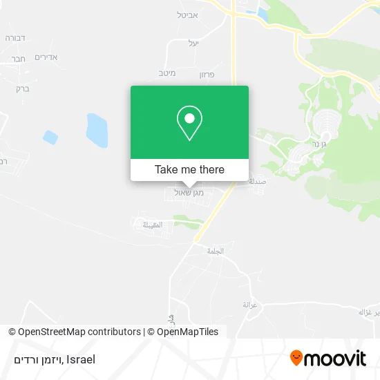 Карта ויזמן ורדים
