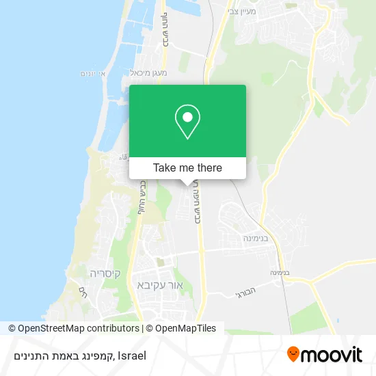 Карта קמפינג באמת התנינים