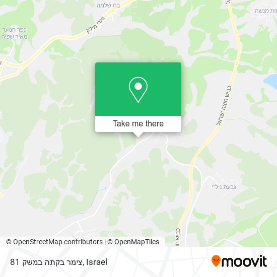 צימר בקתה במשק 81 map