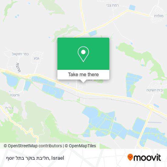 חליבת בוקר בתל יוסף map