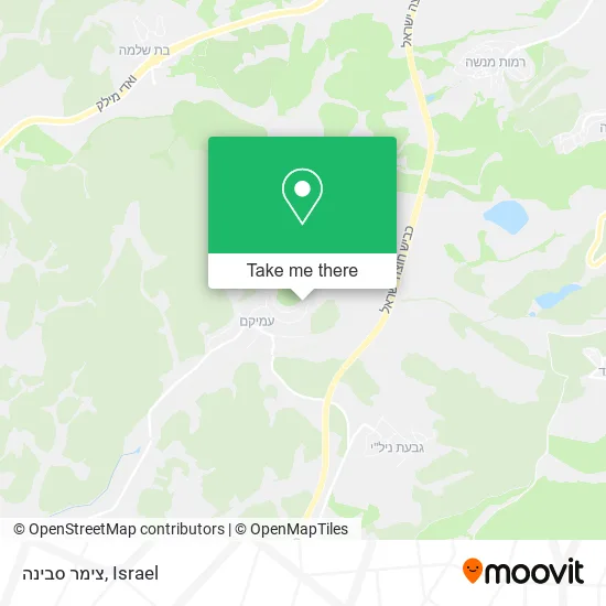 Карта צימר סבינה