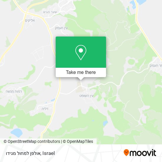 אולפן למחול מגידו map