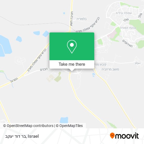 בר דוד יעקב map