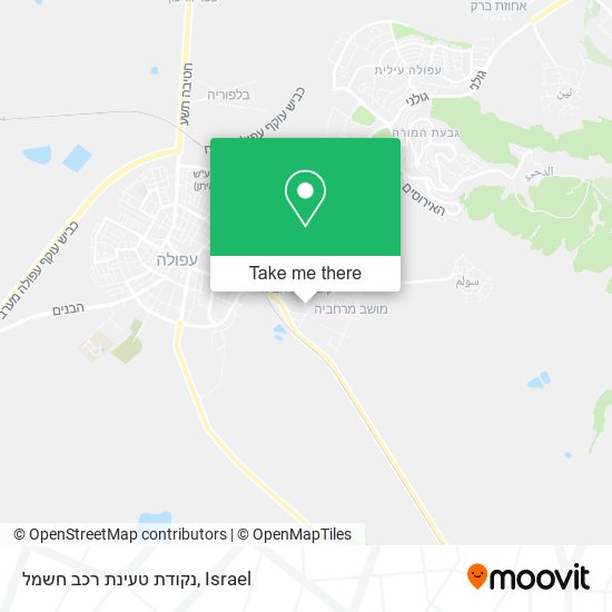 נקודת טעינת רכב חשמל map