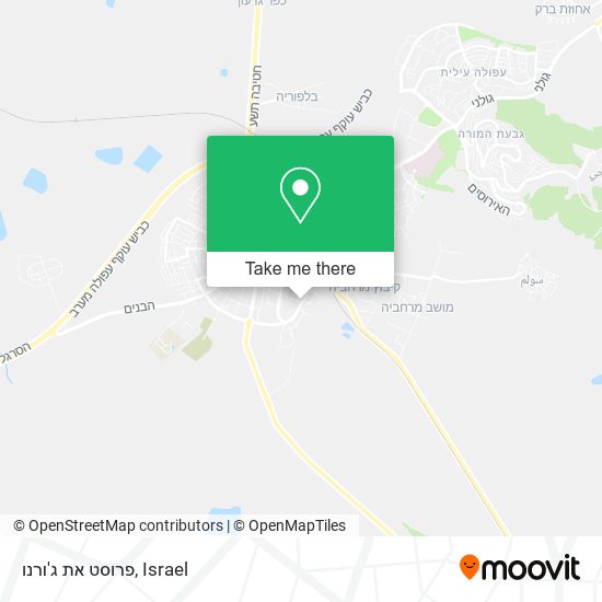 פרוסט את ג'ורנו map