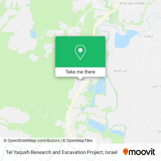 Tel Yaqush Research and Excavation Project map