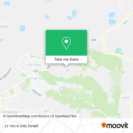 Карта מתנ ס כפר נין