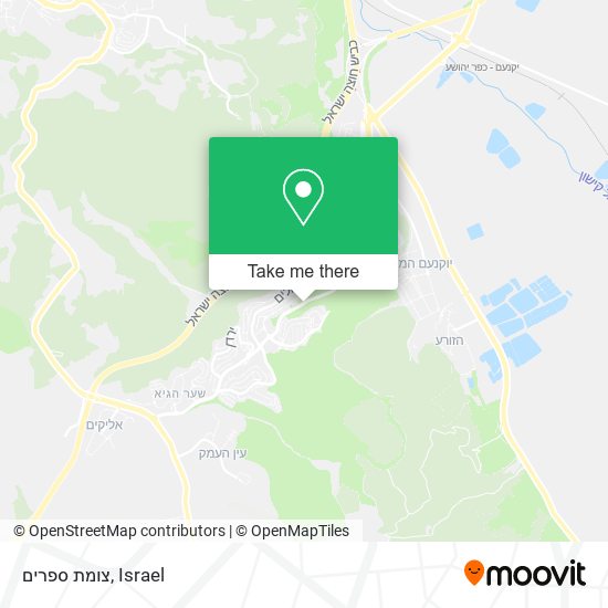 צומת ספרים map