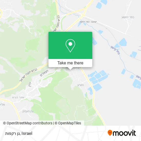 Карта גן רקפות