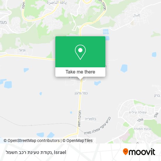 נקודת טעינת רכב חשמל map
