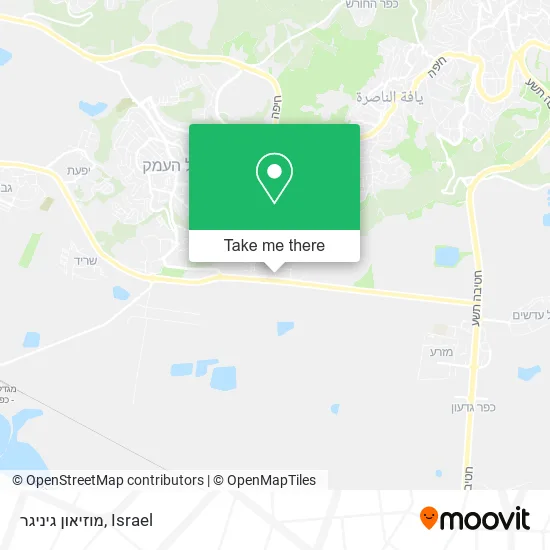 Карта מוזיאון גיניגר