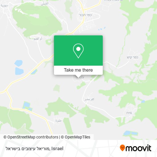 מוריאל עיצובים בישראל map