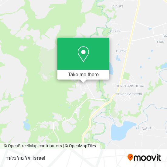 אל מול גלעד map